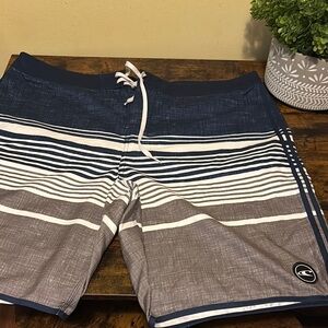 Men's Blue and Gray O’Neill Swim Shorts